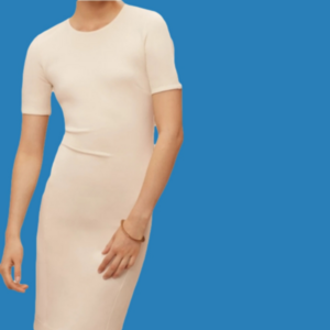 Wilfred Mignonne Knit Short Sleeved Mini dress WINE RED EUC Sz M